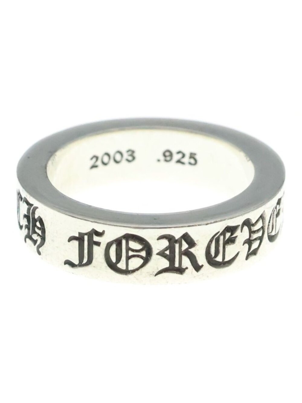 Chrome Hearts Spacer Forever Ring Silver